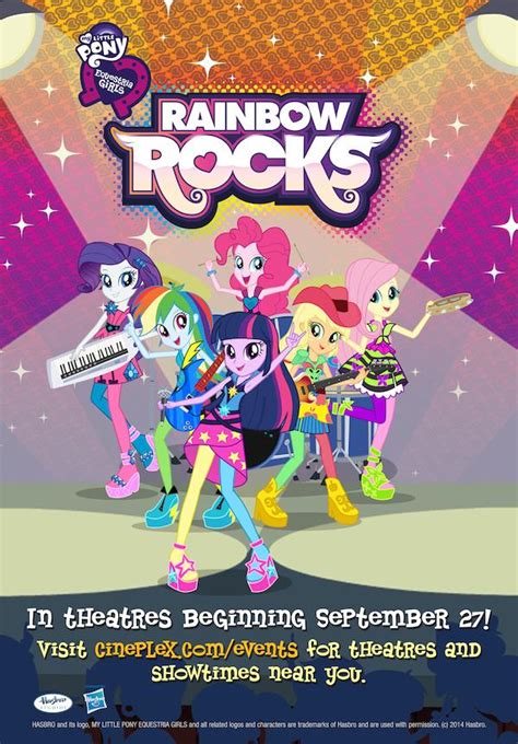 My Little Pony Equestria Girls Rainbow Rocks 2014 Movie Posters
