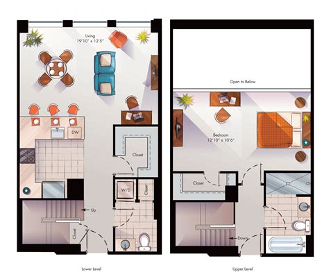 New Top Loft Apartment Plans House Plan 2 Bedroom