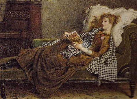 Books0977 Woman On A Fainting Couch Reading George Goodwin Kilburne