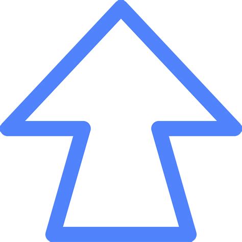 Blue Arrow Up Previous Category Icon Free Download Transparent Png