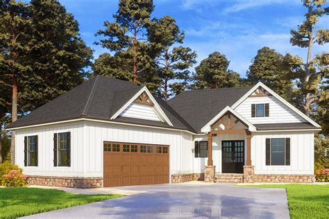Plan 24409tw One Level Craftsman Home Plan With Walk Out Basement