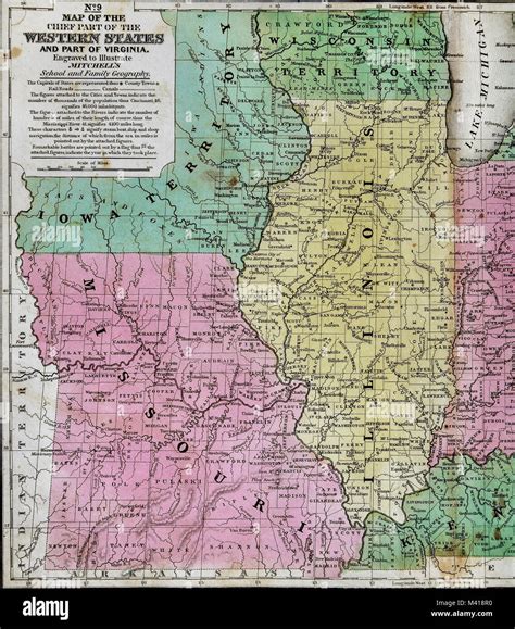 Indiana Territory Map Banque De Photographies Et Dimages à Haute