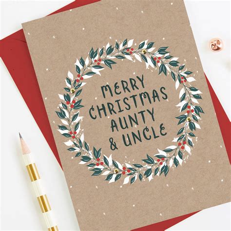 Aunty And Uncle Christmas Card By Norma Dorothy Notonthehighstreet Com