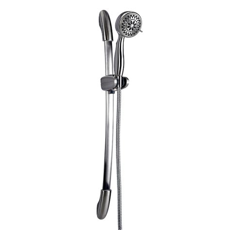 Delta Universal Showering Components Brushed Nickel 7 Spray Handheld Shower 2 5 Gpm 9 5 Lpm In