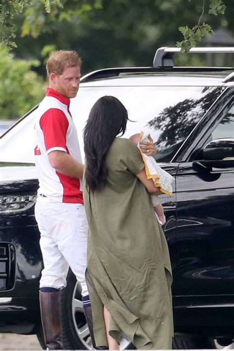 Prince harry and meghan have celebrated the new year with an adorable photo of baby archie having a cuddle with his dad. Harry, Meghan And Archie Share A Sweet Moment At Polo Match