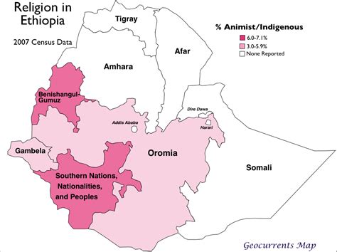 Geocurrents Maps Of Ethiopia Geocurrents