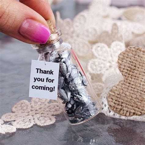 Silver Wedding Favor Personalized Wedding Party Favours Silver Silver