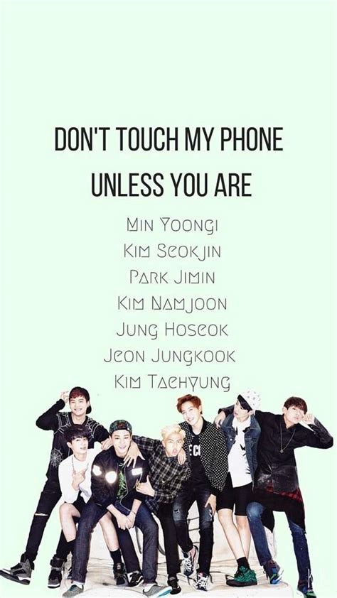 Lisias on twitter wallpaper lockscreen don t touch my. Here are some dont touch my phone" BTS version. (Give credits) | ARMY's Amino