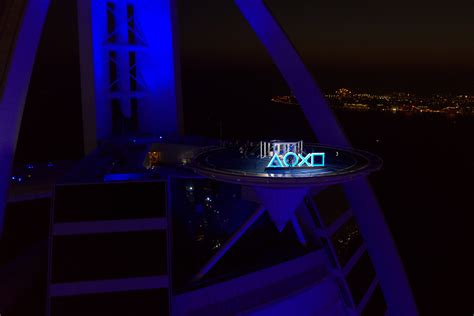 Things are going to look a bit different! See the PS5 unboxed on Burj Al Arab helipad in Dubai ...