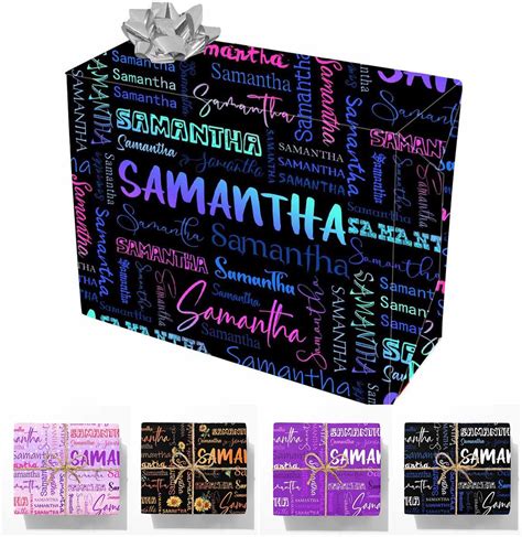 interestprint personalized name wrapping paper roll best personalized t wrapping