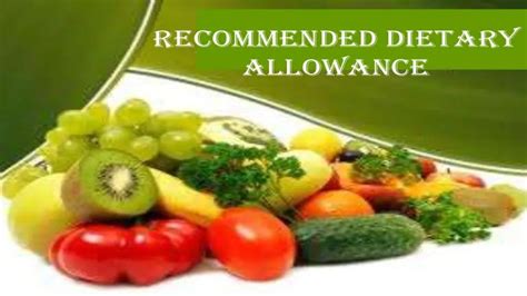 Fssai Issues Directions On Recommended Dietary Allowance For Food