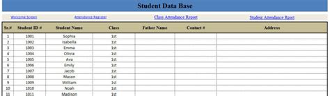 Monthly School Attendance Report Template Excel 2019 2020 Template124