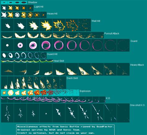 The Spriters Resource Full Sheet View Sonic Battle Miscellaneous