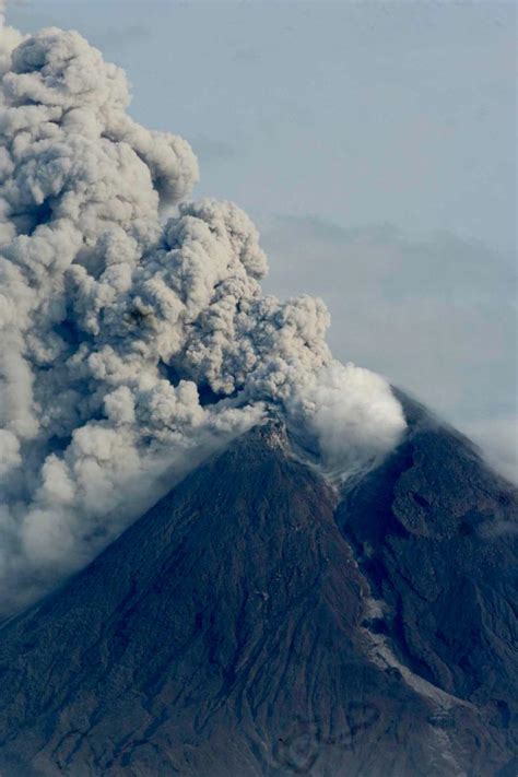 Mount merapi, volcanic mountain peak located near the centre of the island of java, indonesia. Snow Cherries from France