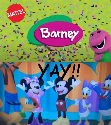 Mickey Cheers At New Barney And Friends Reboot By Brandontu1998 On