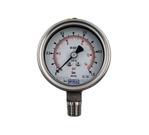 Wika Fully Stainless Steel Pressure Gauge 23250100 Withwithout