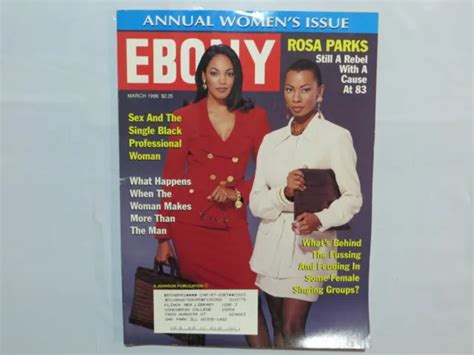 Vintage Ebony Magazine March 1996 Rosa Parks Annual Womens Issue R0