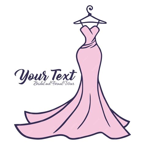 Premium Vector Bridal Wear Logo Wedding Gown Dress Boutique Logo
