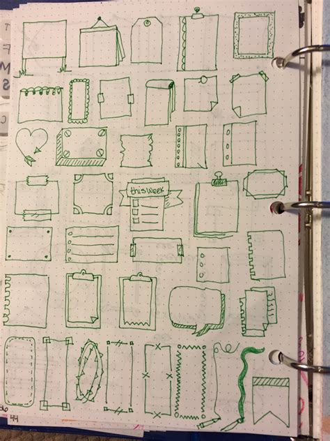 Bullet Journal Box Design Ideas Drawing Design Ideas Mania