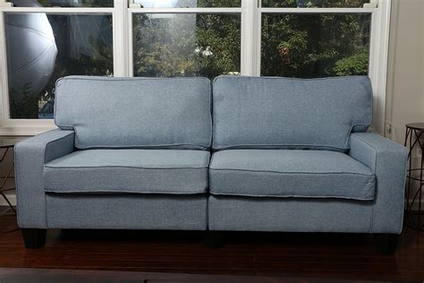 LIGHT BLUE Sofa Couch Love Seat College Dorm Apartment ...