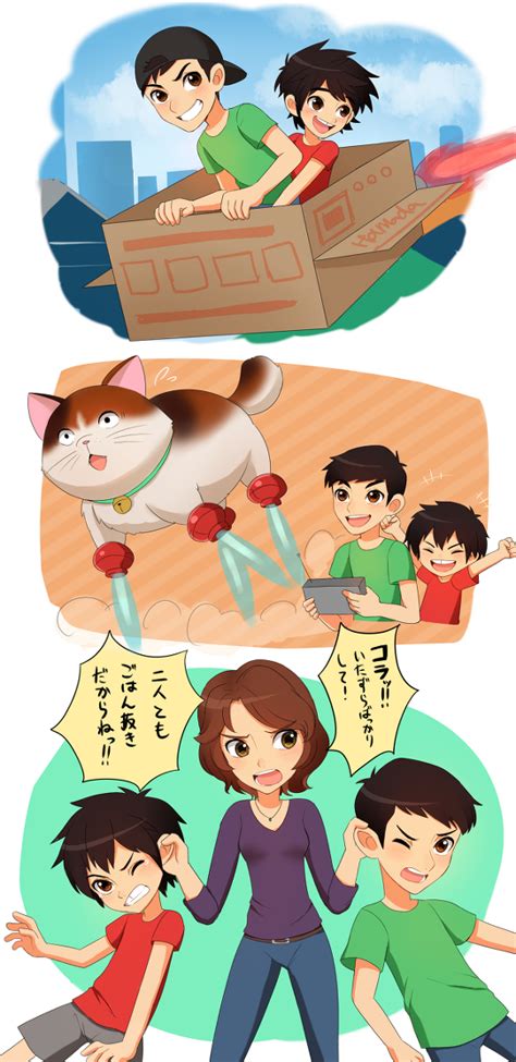 Tadashi Hiro Aunt Cass And Mochi Big Hero 6 Fan Art 38264200 Fanpop