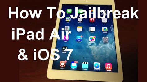 Is unlocking an ipad legal? How To Jailbreak iPad Air iOS 7 - YouTube