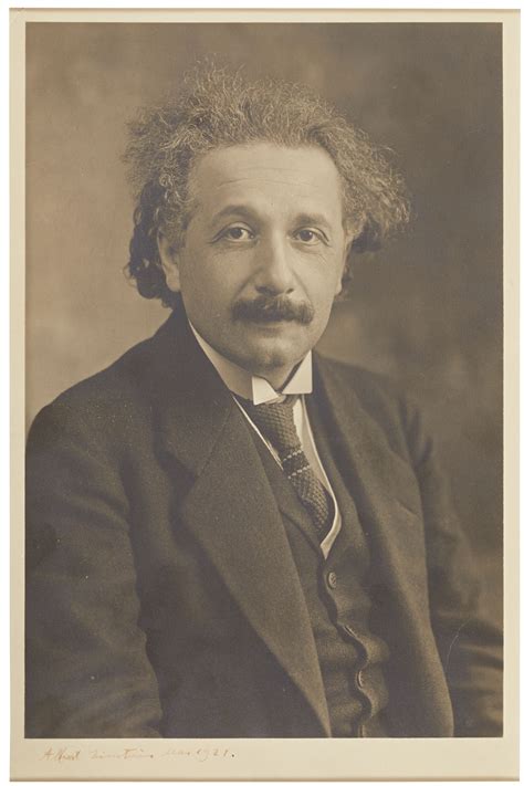 Einstein Albert 1879 1955 Portrait Photograph Signed Albert
