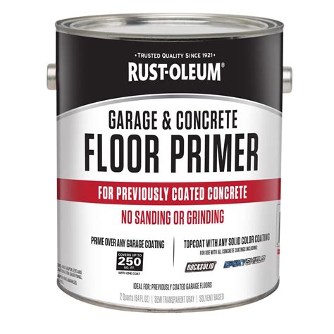Rust Oleum 2 Qt Garage And Concrete Interior Floor Primer 306196 The