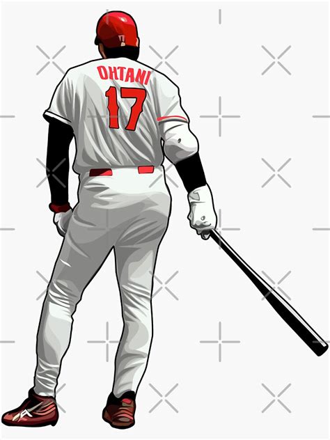 Shohei Ohtani 17 Get Ready Sticker For Sale By Runandgow Redbubble