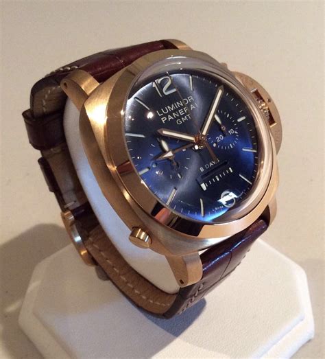 Limited Edition Panerai Luminor Gmt Rose Gold Watch 35000 Free