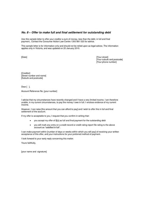 full  final settlement letter template collection