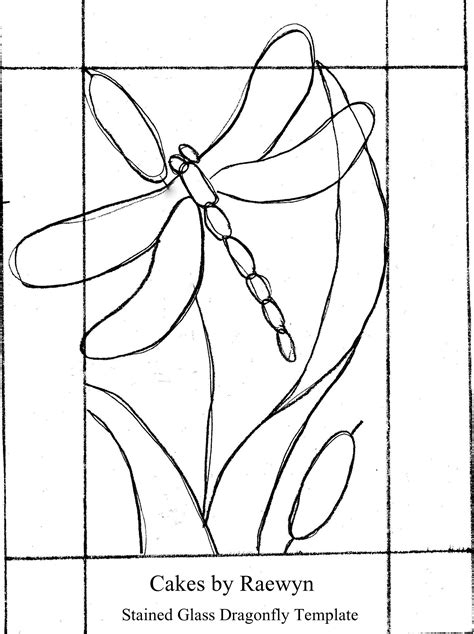 Cat templates clip art stained glass patterns pumpkin. Stained Glass Dragonfly Cake - CakeFlix