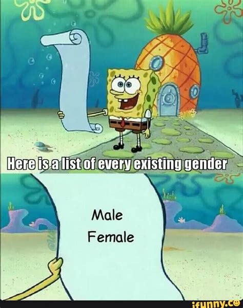 there are only two genders know your meme