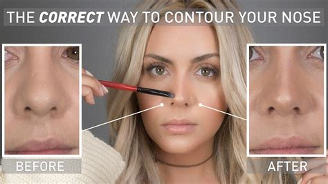the correct way to contour your nose youtube