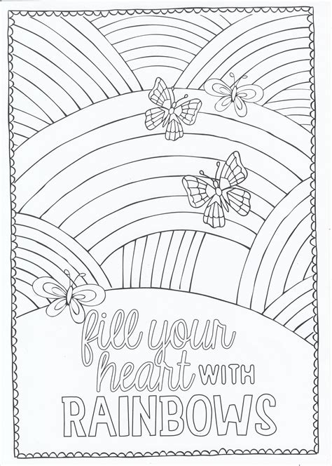 You can download these coloring sheets for your small kids and spend more quality time: Detailed Rainbow Coloring Pages For Adults - Thekidsworksheet