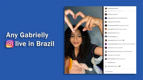 Any Gabrielly Instagram Live In Brazil Utc Edits Nu Youtube