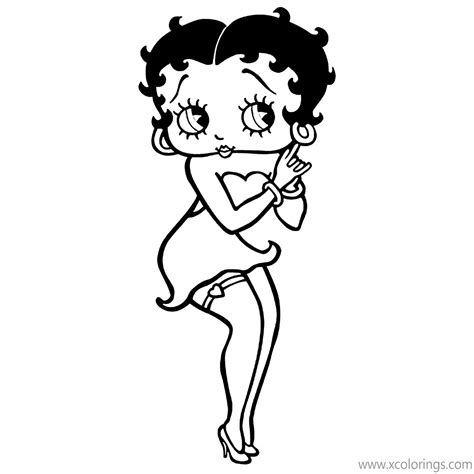 Betty Boop Coloring Coloring Pages