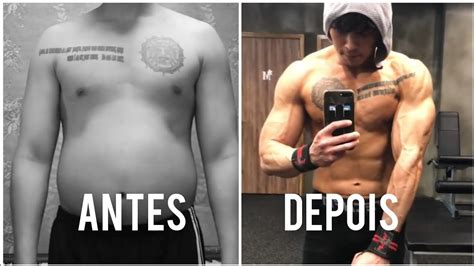 Antes E Depois 6 Meses De Academia Youtube