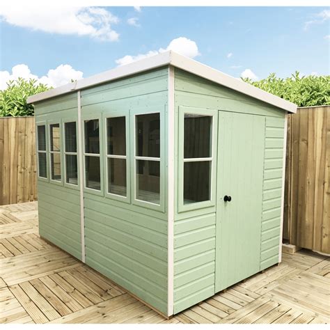 6 X 6 Premier Pent Wooden Summerhouse Potting Shed 2 Opening