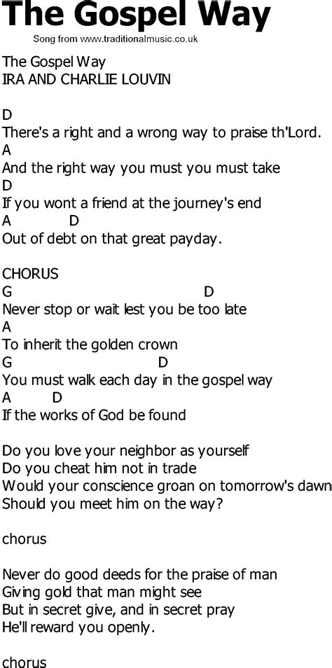 The following is a list of songs currently in our database. gospel | Praise notes and 0183 cup of Gospel Lyrics and Chords earth we are one ... | This is ...