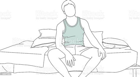 Sitting In Bed Stock Illustration Download Image Now Istock