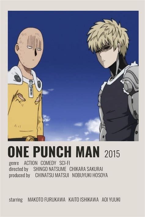 One Punch Man Em 2022 Posters De Filmes Minimalistas Filmes De Anime