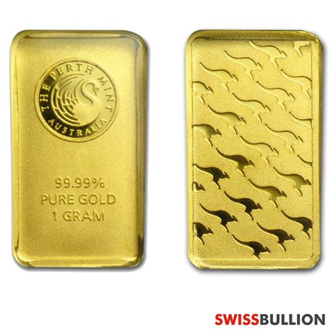 1 Gram Perth Mint Gold Bullion Bar