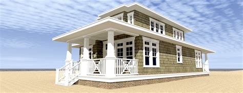 3 Bedroom Cape Cod House Plan Rooftop Deck Tyree House Plans Beach