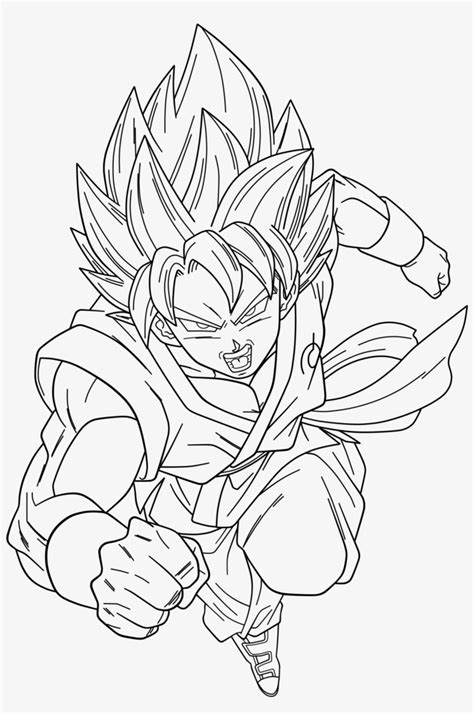 Coloring and Drawing: Goku Super Saiyan Blue Kaioken Coloring Pages