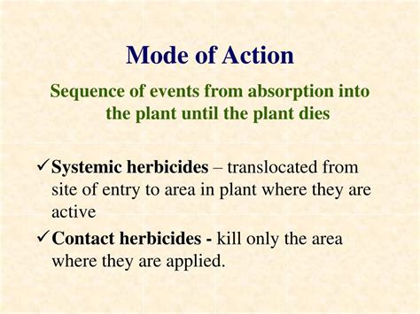 Ppt Herbicide Mode Of Action Powerpoint Presentation Id 373953