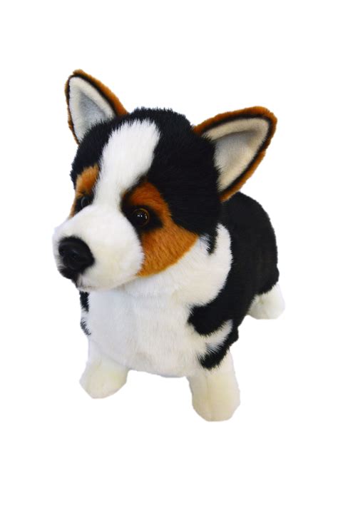 Auswella Plush 16 Inch Carlton Corgi Plush Toy Dog Puppy Plush Animal