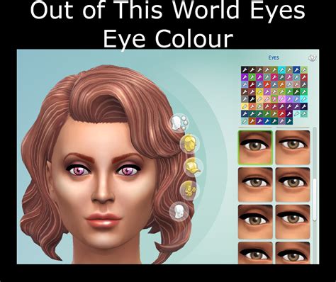 Mod The Sims Out Of This World Eyes Actual Eye Colour Andor Face