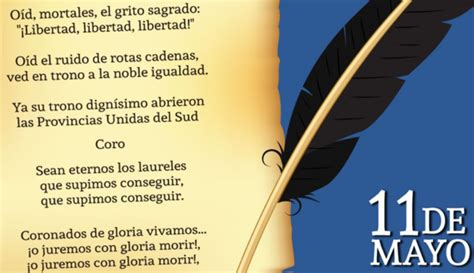 11 De Mayo Día Del Himno Nacional Argentino Historia Y Texto Original