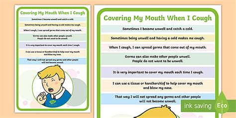 Cover Your Mouth When You Cough Poster Twinkl Twinkl